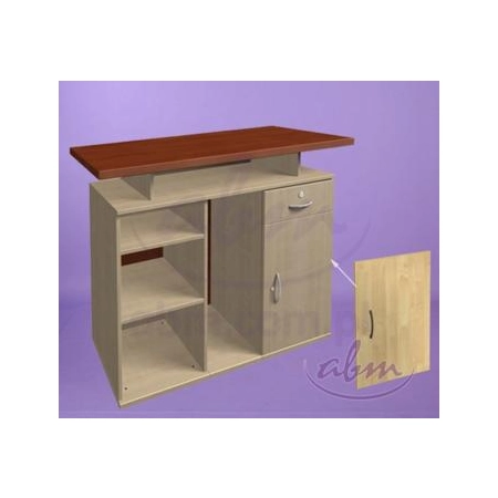 Drzwi z zamkiem do lady LK7 i LK8 limba, limba czekoladowa
